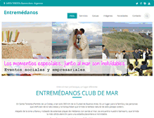 Tablet Screenshot of entre-medanos.com.ar